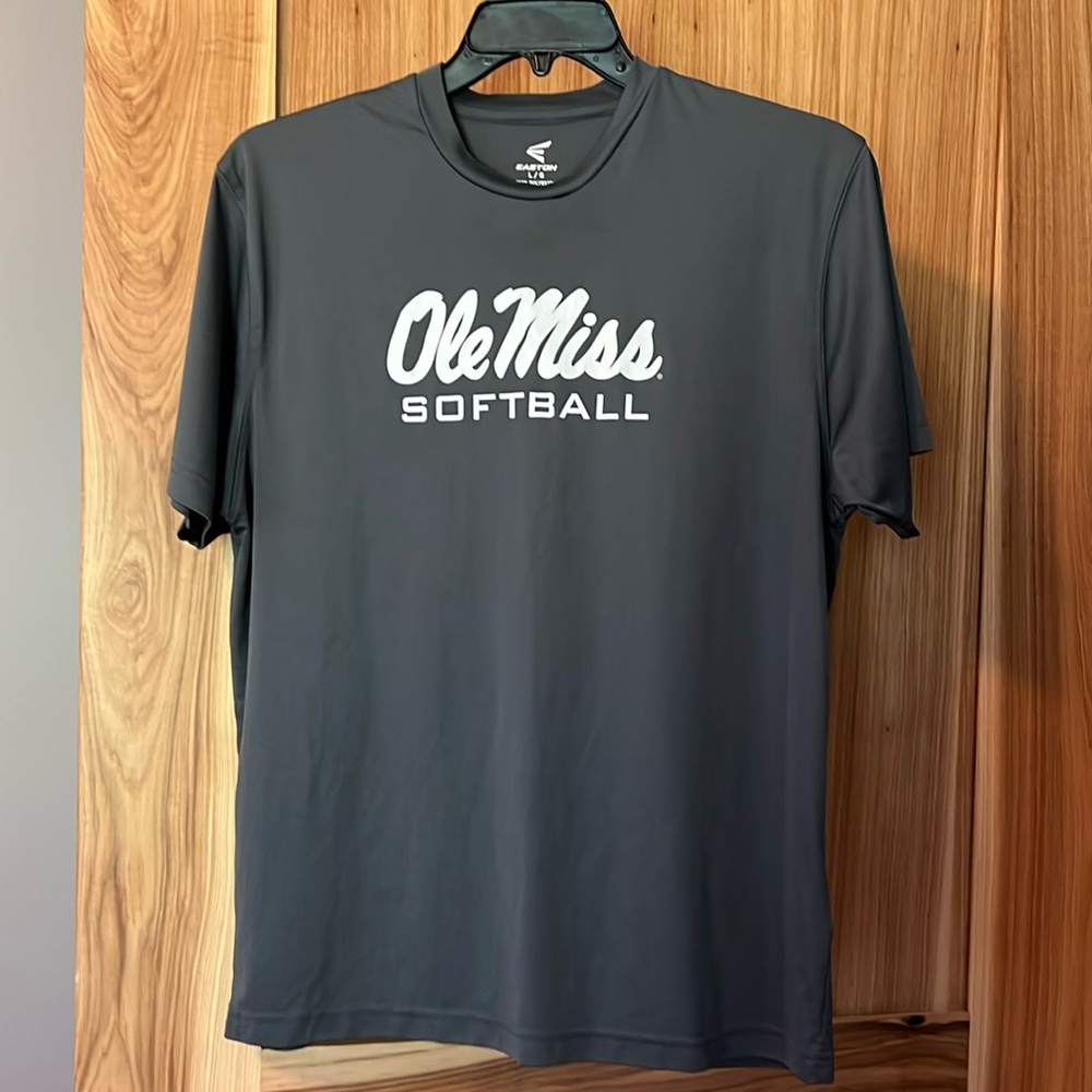 Ole Miss Softball Athlete Issued Gray Tee Easton
